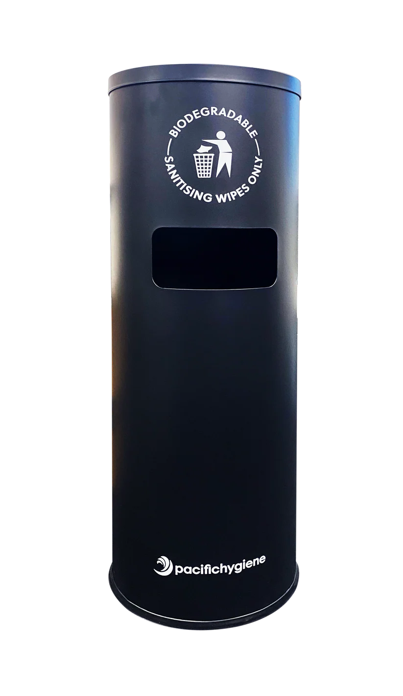 Pacific HygieneNix Gym Wipe Dispenser, Black