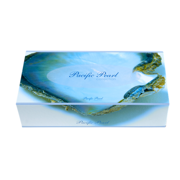 Pacific Pearl Facial Tissue 2-Ply 200 Sheets. Case of 48 packs