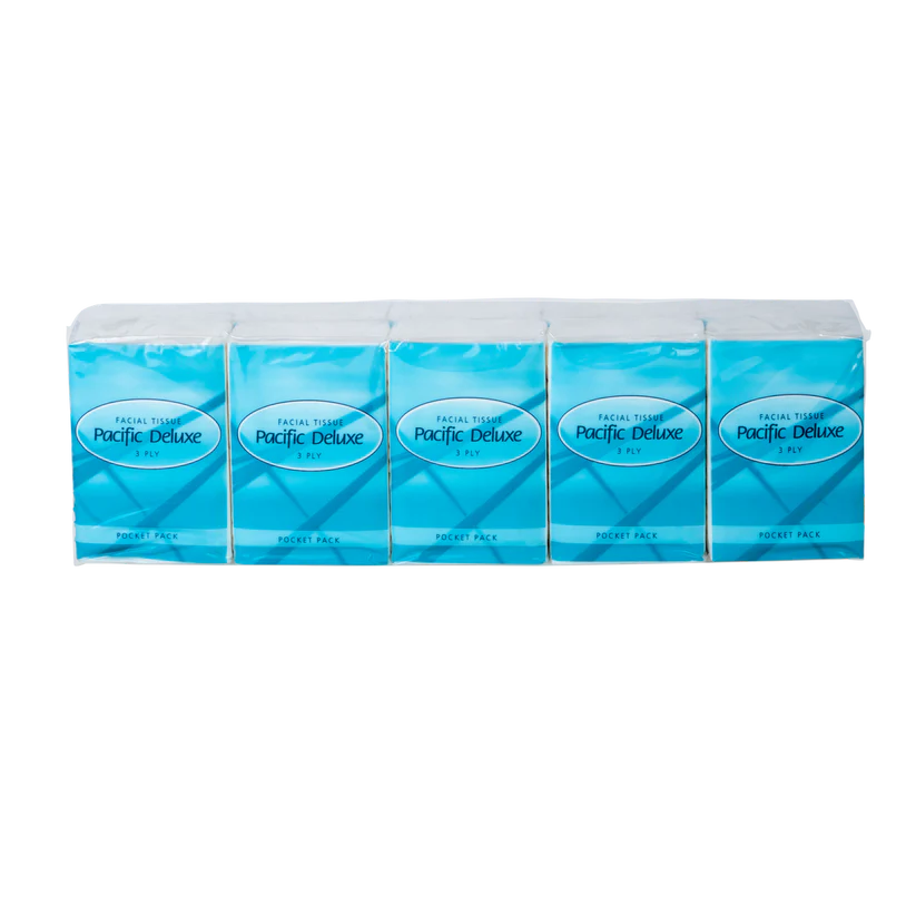 Pacific Deluxe Pocket Pack Tissues - Case of 30 wraps