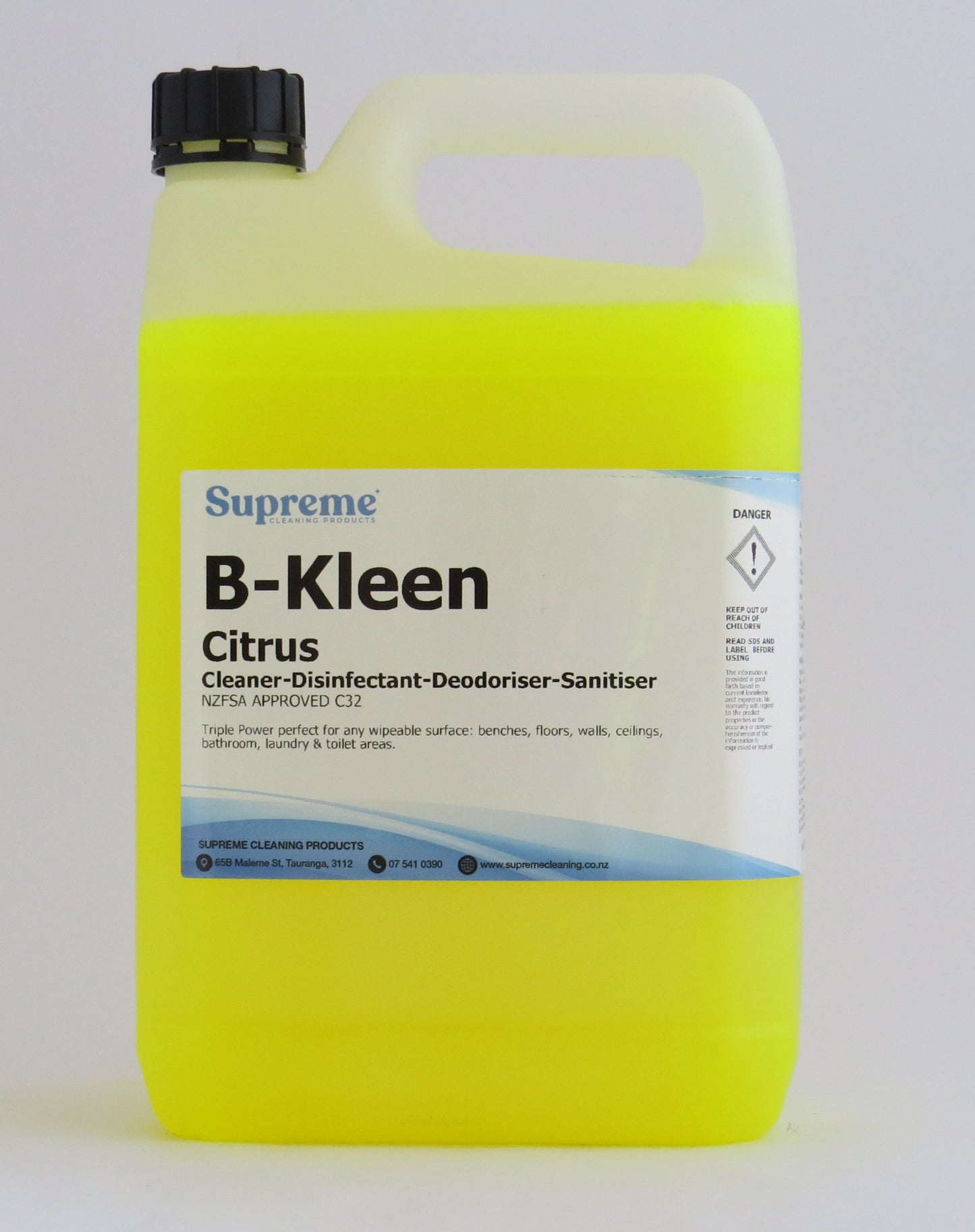 B-KLEEN CITRUS Triple Power (clean/disinfectant /deodorise) 5L