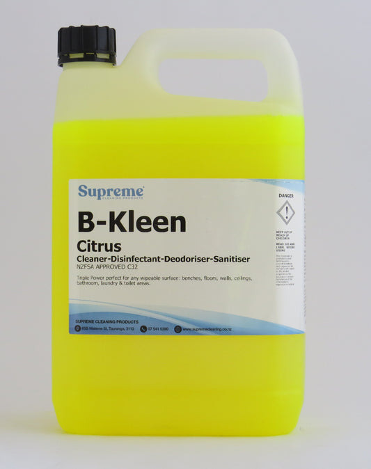 B-KLEEN CITRUS Triple Power (clean/disinfectant /deodorise) 5L