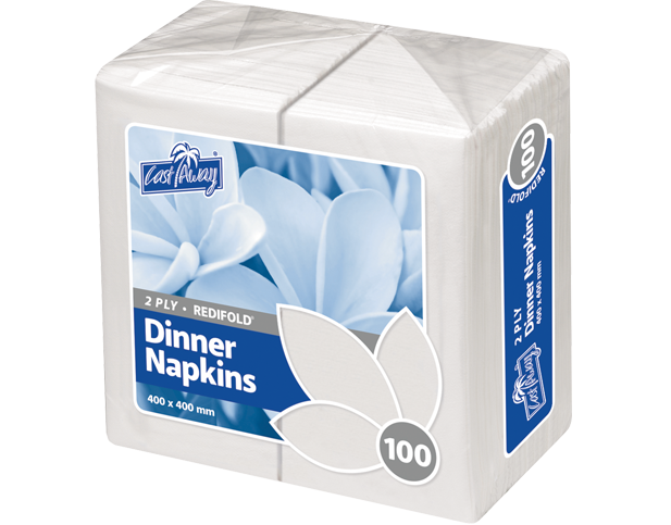Castaway 2-Ply RediFold® Dinner Napkin Qty 1000