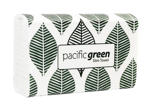 Pacific Green Recycled Slim Towel. Case of 16 packs