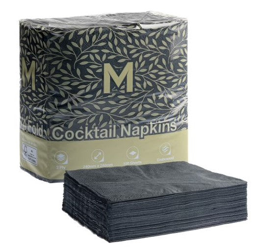 Matthews Cocktail Napkins 1/4 fold 2 ply, 1 box