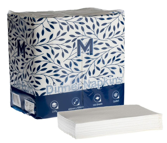 Matthews Quilted Dinner Napkins, 1 box of 800 napkins