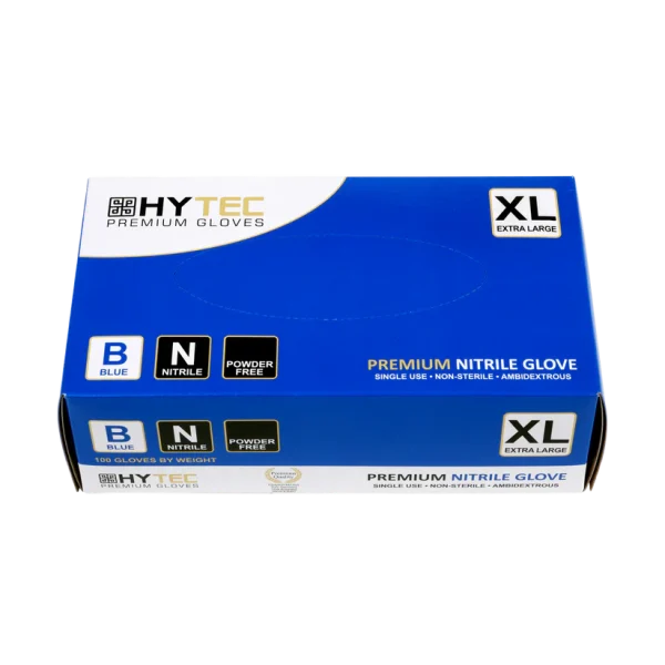 Gloves, Hytec Clear Vinyl, Powder Free. 100 Gloves per box