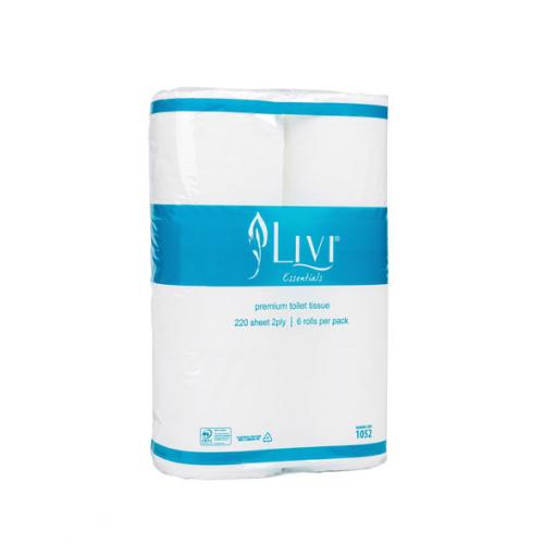 1055 Livi Essentials Premium Toilet Tissue Rolls